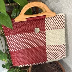 Recycled‎ plastic hand woven bag